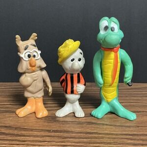 Vintage Pogo Possum and Friends Posable Vinyl 3 Figures 1969 Walt Kelly Japan